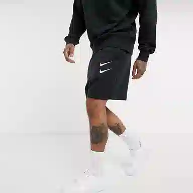 Nike Swoosh French Terry Short Black