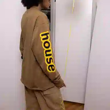 Drew House Logo Long Sleeve Tee Brown