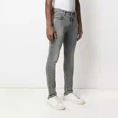 REPRESENT FW21 Logo Skinny Jeans Blue