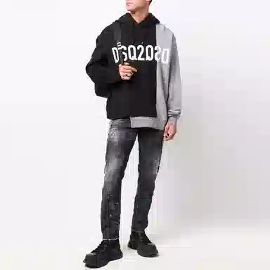 DSQUARED2 Logo Hoodie Black