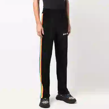 Palm Angels Velvet Track Pants Black