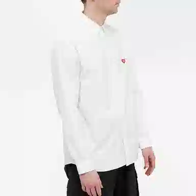 HUMAN MADE SS21 Heart Embroidery Button Shirt