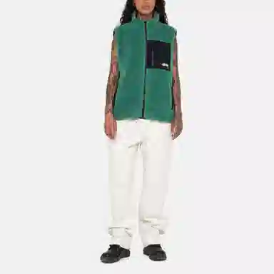 Stussy FW23 SHERPA REVERSIBLE VEST