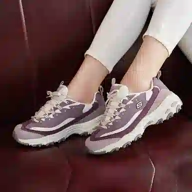 Skechers D'LITES Purple White