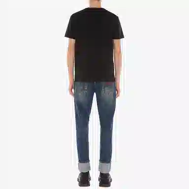 Alexander McQueen Letter Print T-Shirt Black