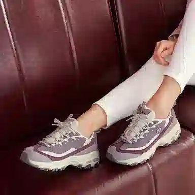 Skechers D'LITES Purple White