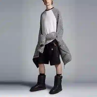 Moncler x FRGMT Logo Shorts Black