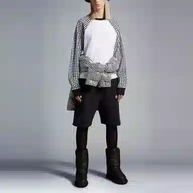 Moncler x FRGMT Logo Shorts Black