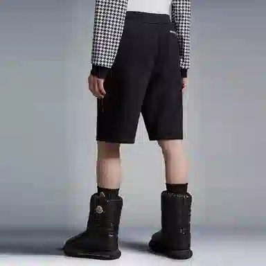 Moncler x FRGMT Logo Shorts Black