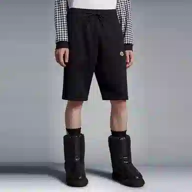 Moncler x FRGMT Logo Shorts Black