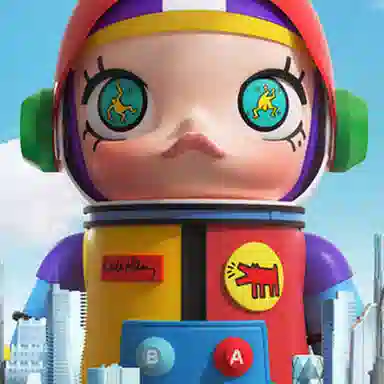 POP MART x Keith Haring MEGA SPACE MOLLY 70cm