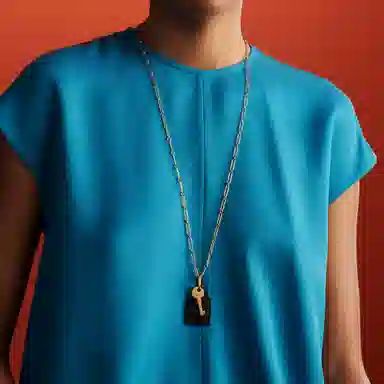 Hermes Amulette Padlock Necklace