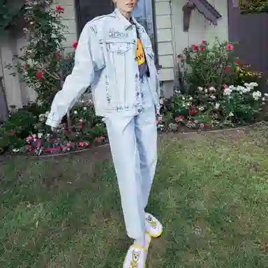 Drew House Oversized Trucker Jacket Indigo