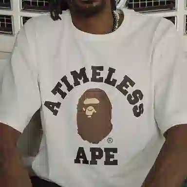 BAPE x JJJJOUND SS23 Logo T-Shirt White