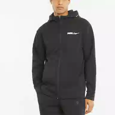 Puma Winterized Logo Hoodie Jacket Black
