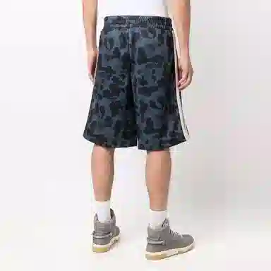 Palm Angels Camo Print Shorts Black