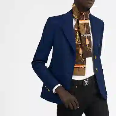 Louis Vuitton Silk Twilly Brown