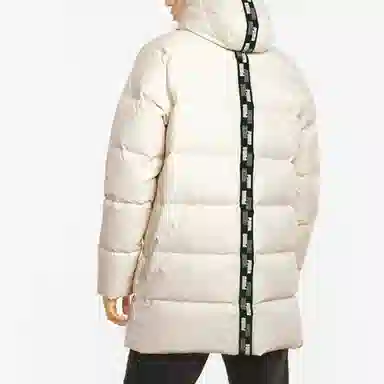 Puma Solid Down Hoodie White