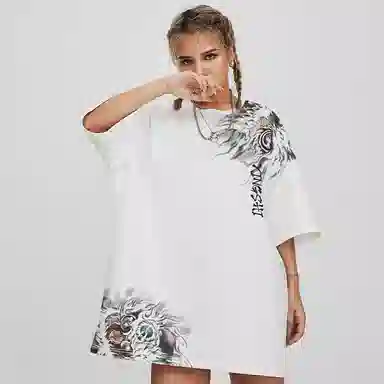 Kimura Sansha Ink Lion Print Tee