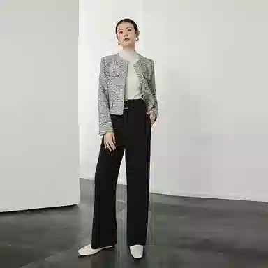 美洋 高腰直筒阔腿西装休闲裤 女款