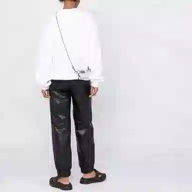 Alexander Wang FW21 Logo Crewneck White