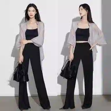 美洋 超轻直筒阔腿休闲裤 女款