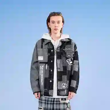 LAMLICKA Denim Jacket Black