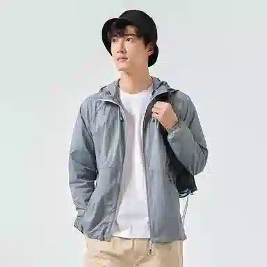 探路者 纯色防紫外线户外防晒服 男款
