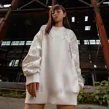 木村三社 数码印花卫衣 男女同款