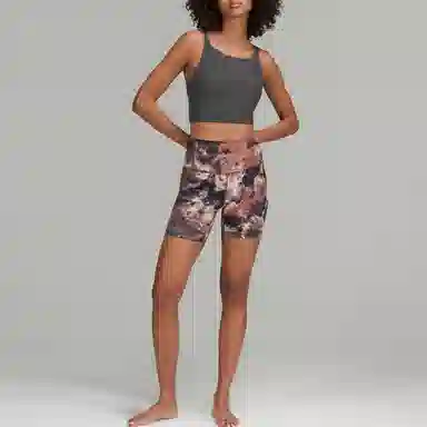 lululemon SS23 Ribbed Back-Twist Sports Bra Graphite Grey