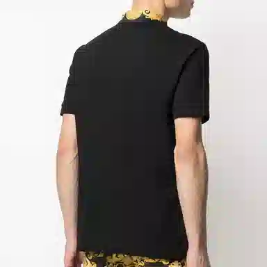Versace Jeans Couture SS21 Black Polo