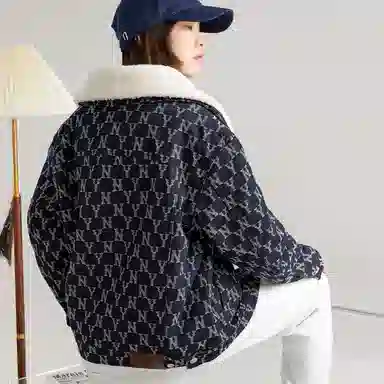 MLB Yankees Detachable Collar Jacket Navy