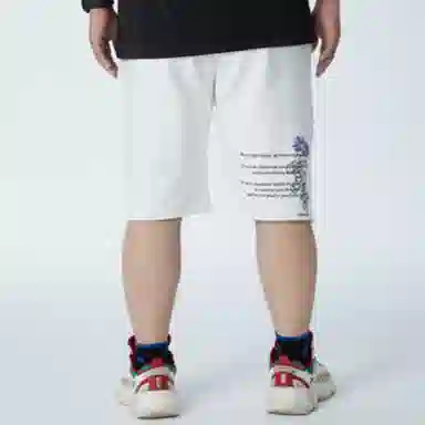 xVESSEL Straight Fit Shorts White