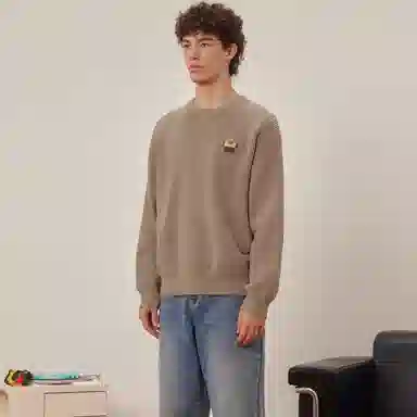 bosieagender Little Flower Crewneck Knit Sweater