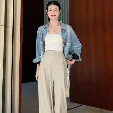 美洋 休闲高腰纯色西装裤 女款