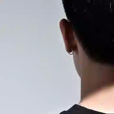 MYSH Minimalist 925 Silver Earrings Men