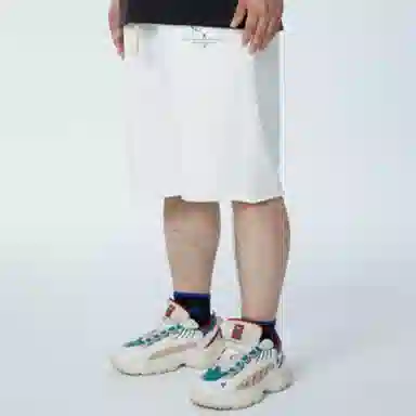 xVESSEL Straight Fit Shorts White