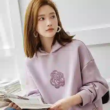 【dme】 假两件连帽长袖卫衣 女款