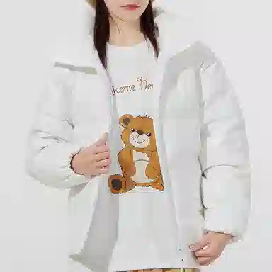 adidas Originals Short Down Jkt White