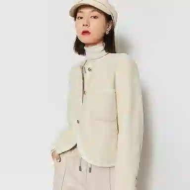 美洋 纯色堆堆领长袖针织衫 女款