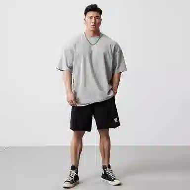 Muscle Dog Waffle Crewneck Tee