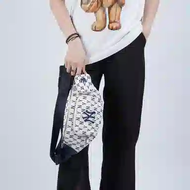 MLB Monogram Cream White