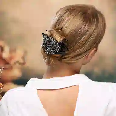 Cercoo Black Diamond Hair Clip