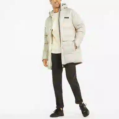 Puma Solid Down Hoodie White