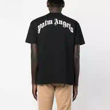 Palm Angels Teddy Print T-Shirt Black