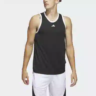adidas Legends Basketball 3-Stripes Tank Top Logo