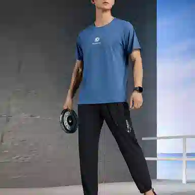 特步 纯色简约运动休闲裤 男款