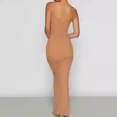 SKIMS Soft Lounge Long Slip Dress Camel