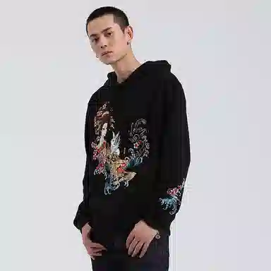 oniarai FW21 Hooded Sweatshirt Embroidered