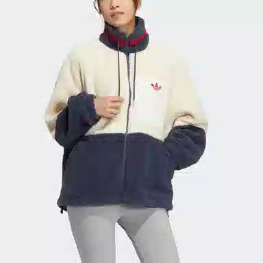 adidas originals FW22 Short Sherpa Jacket Logo